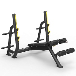 Олимпийская скамья с отрицательным наклоном